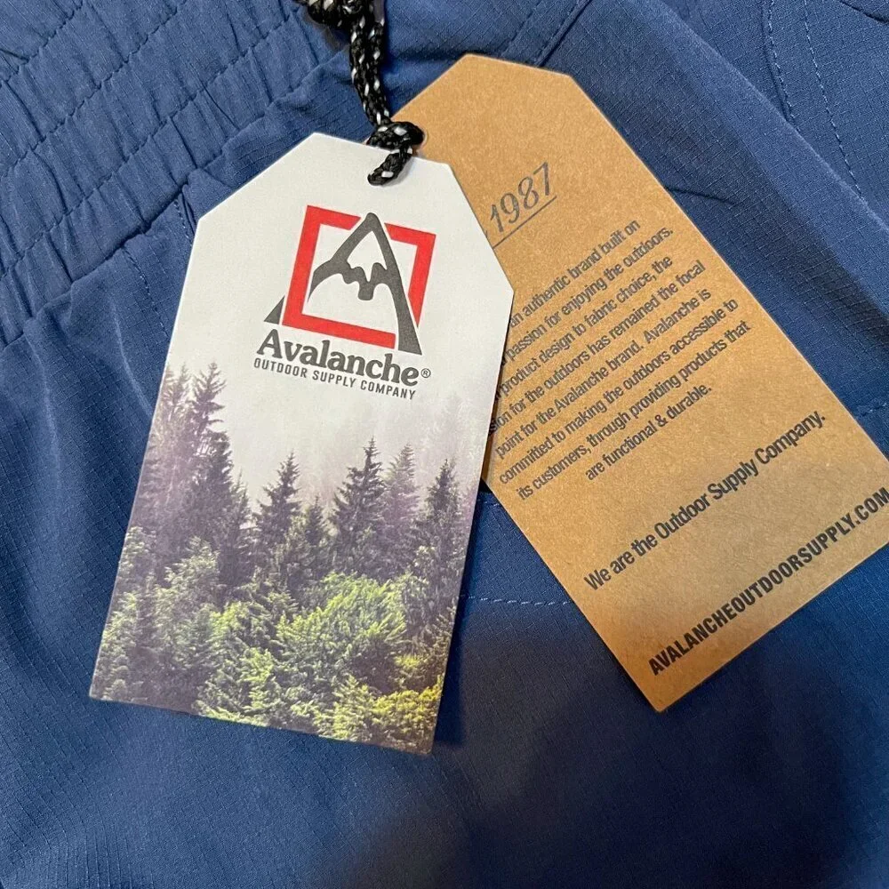 NWT Avalanche Terra Ripstop Cargo Capri Vintage Indigo Size L - Picture 8 of 9